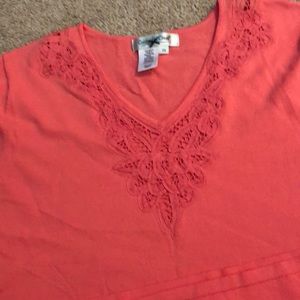 Goldwater Creek peach shirt great condition